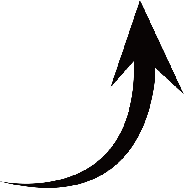 Стрелочка закругленная