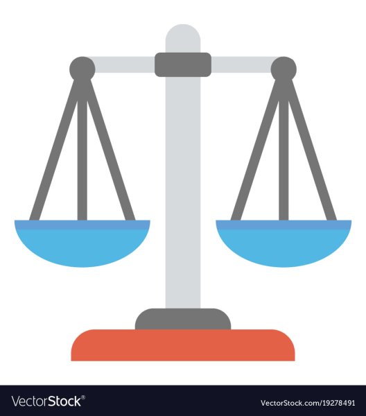 Весы с чашами вектор