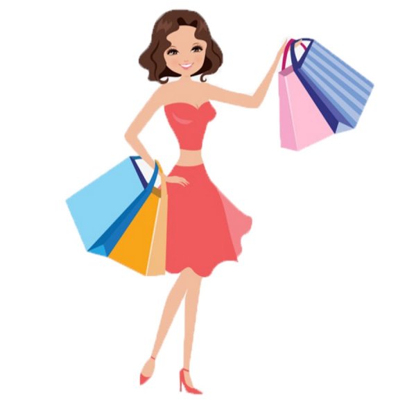 Девушка с покупками