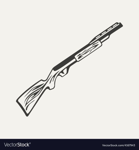 Охотничье ружье вектор
