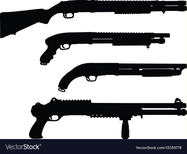 Дробовик силуэт