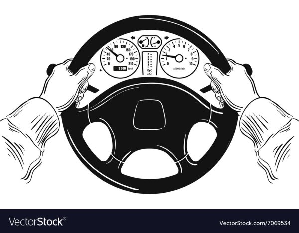 Руки на руле вектор