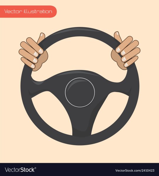 Руки на руле вектор