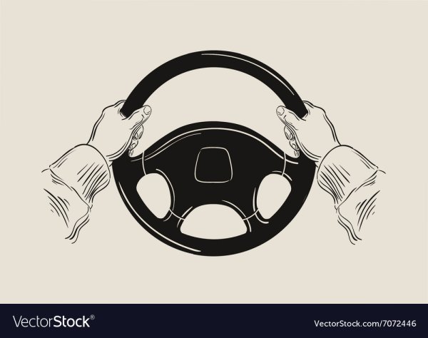 Руль авто рисованный