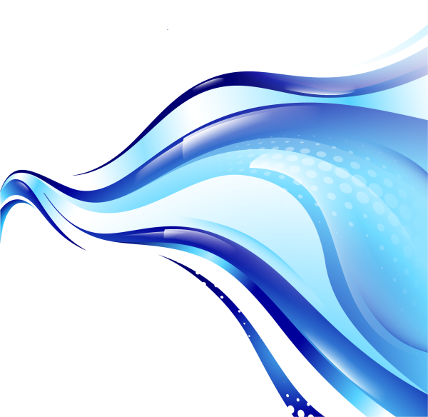 Синяя волнистая линия