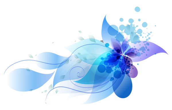 Синие цветы вектор