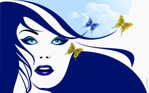 Векторная Графика девушка