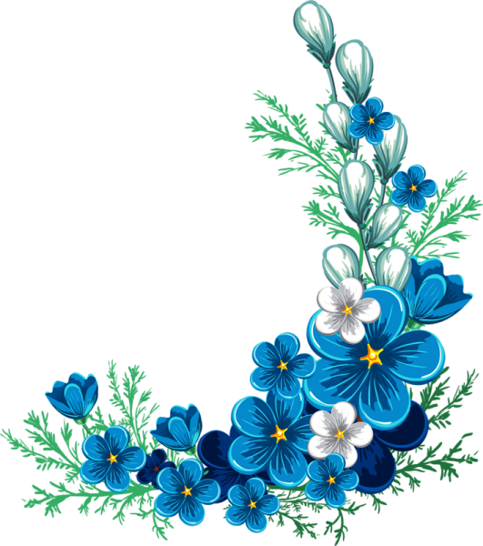 Рамка из незабудок