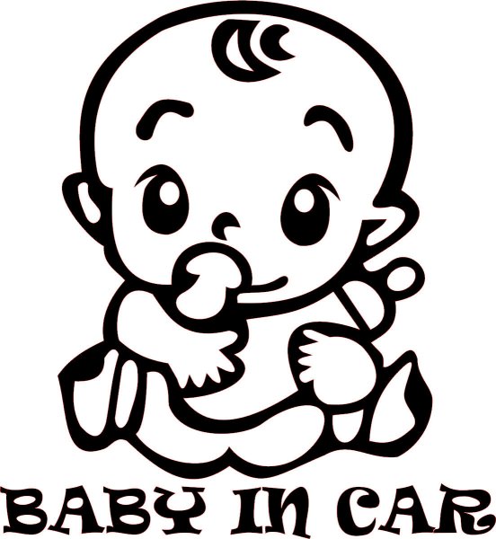 Трафарет младенца