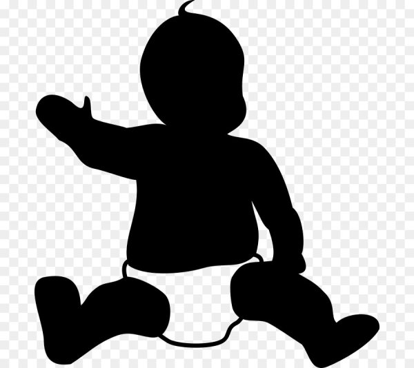 Силуэт маленького ребенка