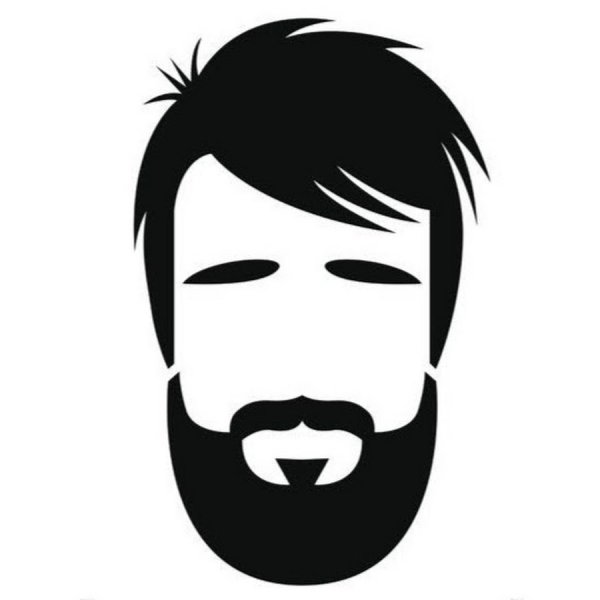 Стилизованное лицо мужчины с бородой