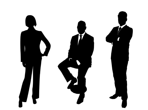 Силуэты людей бизнес