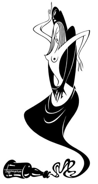 Тату Джин из лампы эскизы