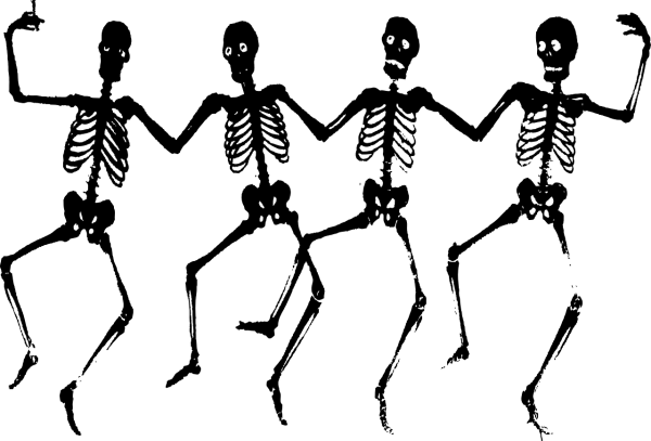 Скелет человека вектор