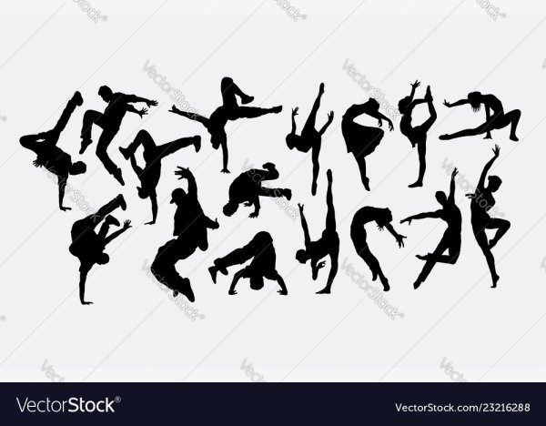 Силуэт испанской танцовщицы