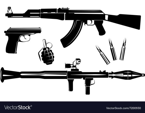 Огнестрельное оружие ружья вектор