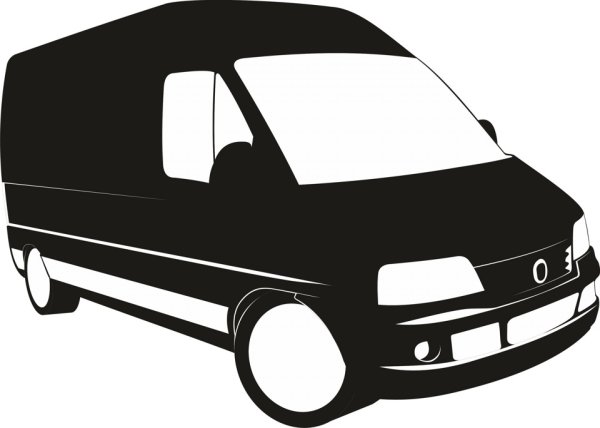 Силуэт микроавтобуса