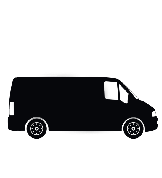 Микроавтобус вектор сбоку