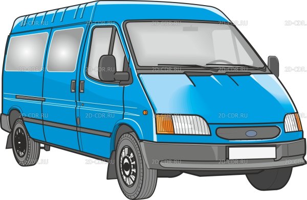 Пассажирская Газель в векторе