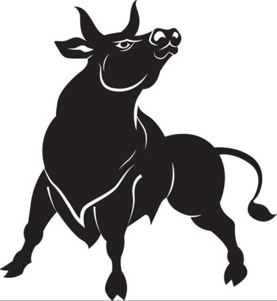 Трафарет быка