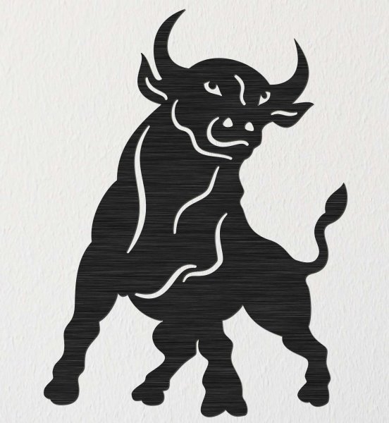 Бык лазерная резка