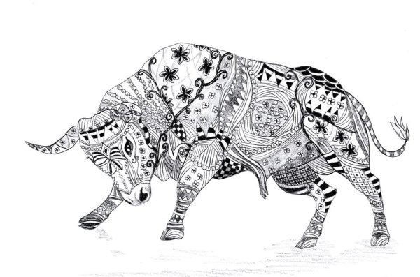 Мандала бык 2021