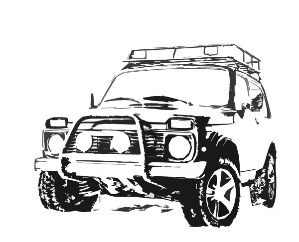 Bronto Нива 4x4 вектор