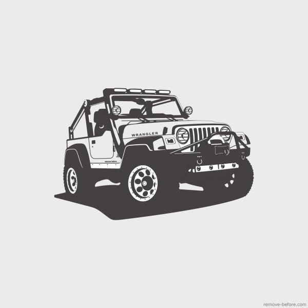 Силуэт Jeep Wrangler