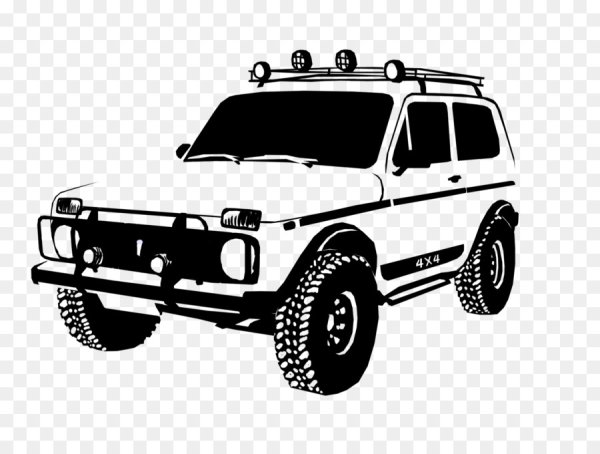 Нива 4х4 вектор