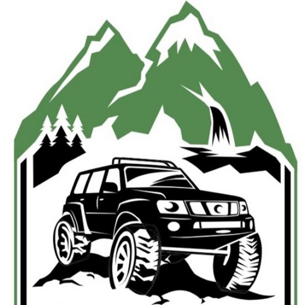 Джип горы вектор