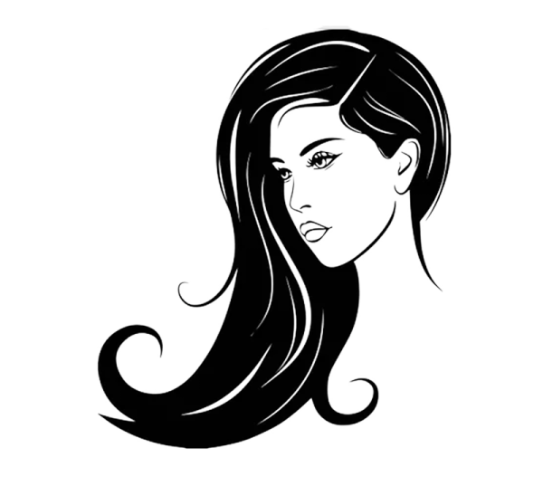 Векторная прическа