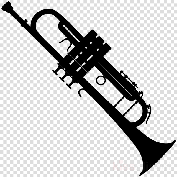 Музыкальная труба силуэт