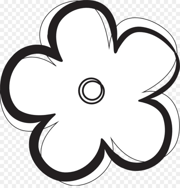 Цветы контур