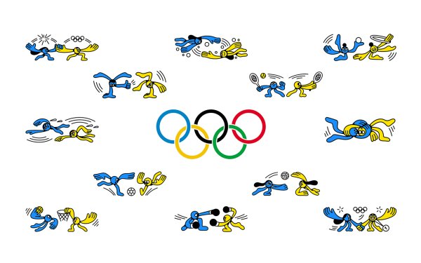 Олимпийская символика вектор