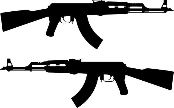 Автомат АК 47 вектор