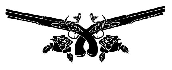 Тату ружья скрещенные