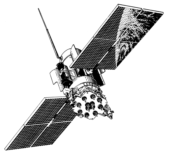 Спутник ГЛОНАСС чертеж