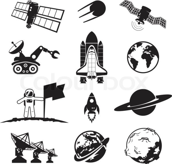 Силуэты космических аппаратов