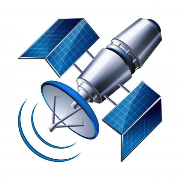 Спутник на белом фоне