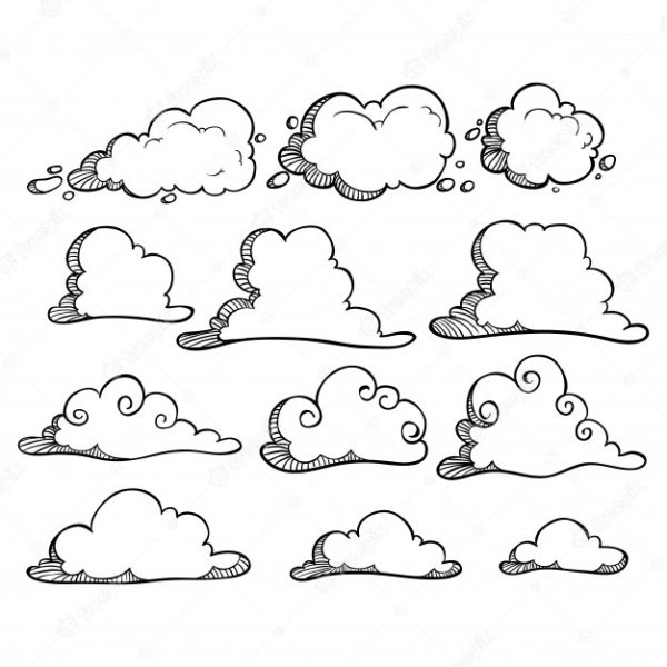 Облака рисунок