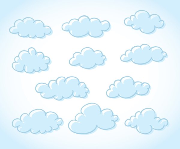 Облака мультяшные