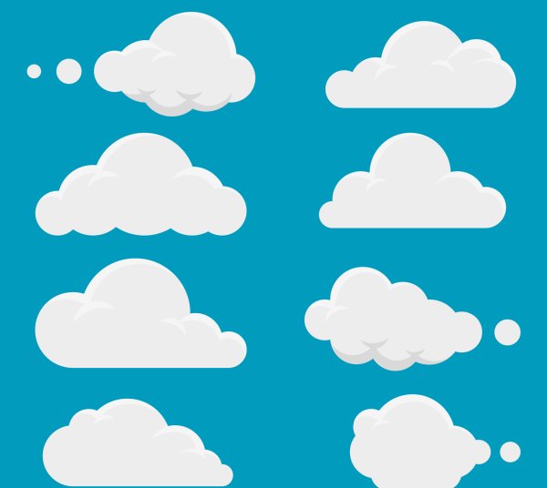 Облака вектор