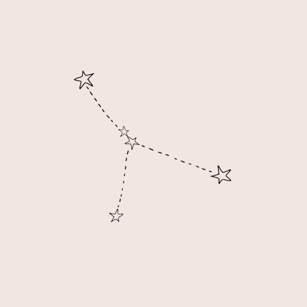 Созвездия на белом фоне