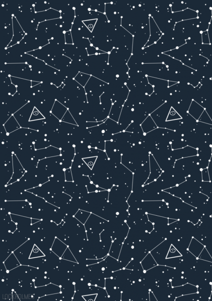 Созвездия на черном фоне
