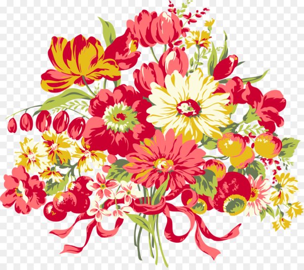 Букет цветов иллюстрация