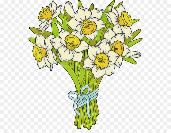 Мультяшные букеты цветов