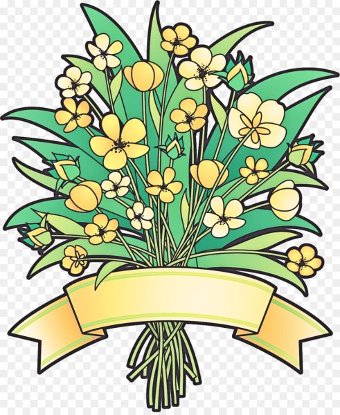 Векторный букет цветов