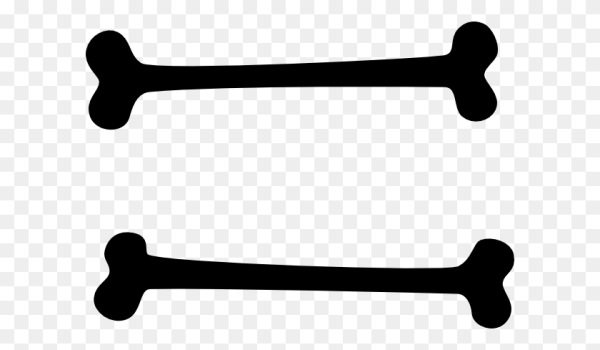 Кость без фона