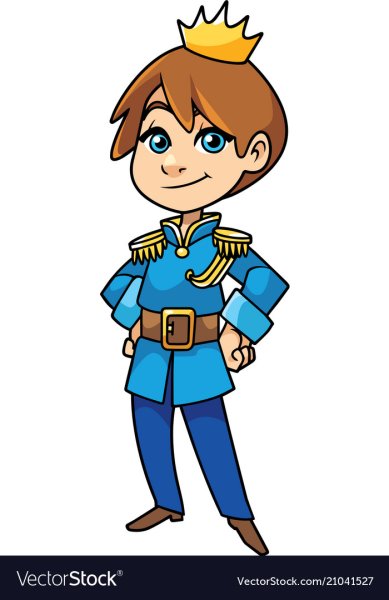 Мальчик принц вектор