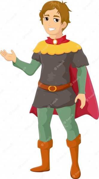 Лицо принца мультяшное